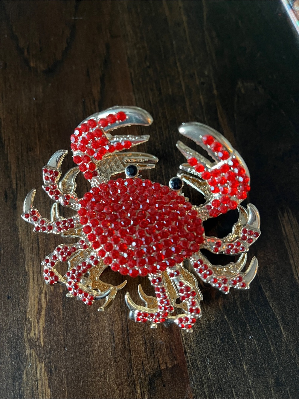 Bejewelled Crab Hair-clip